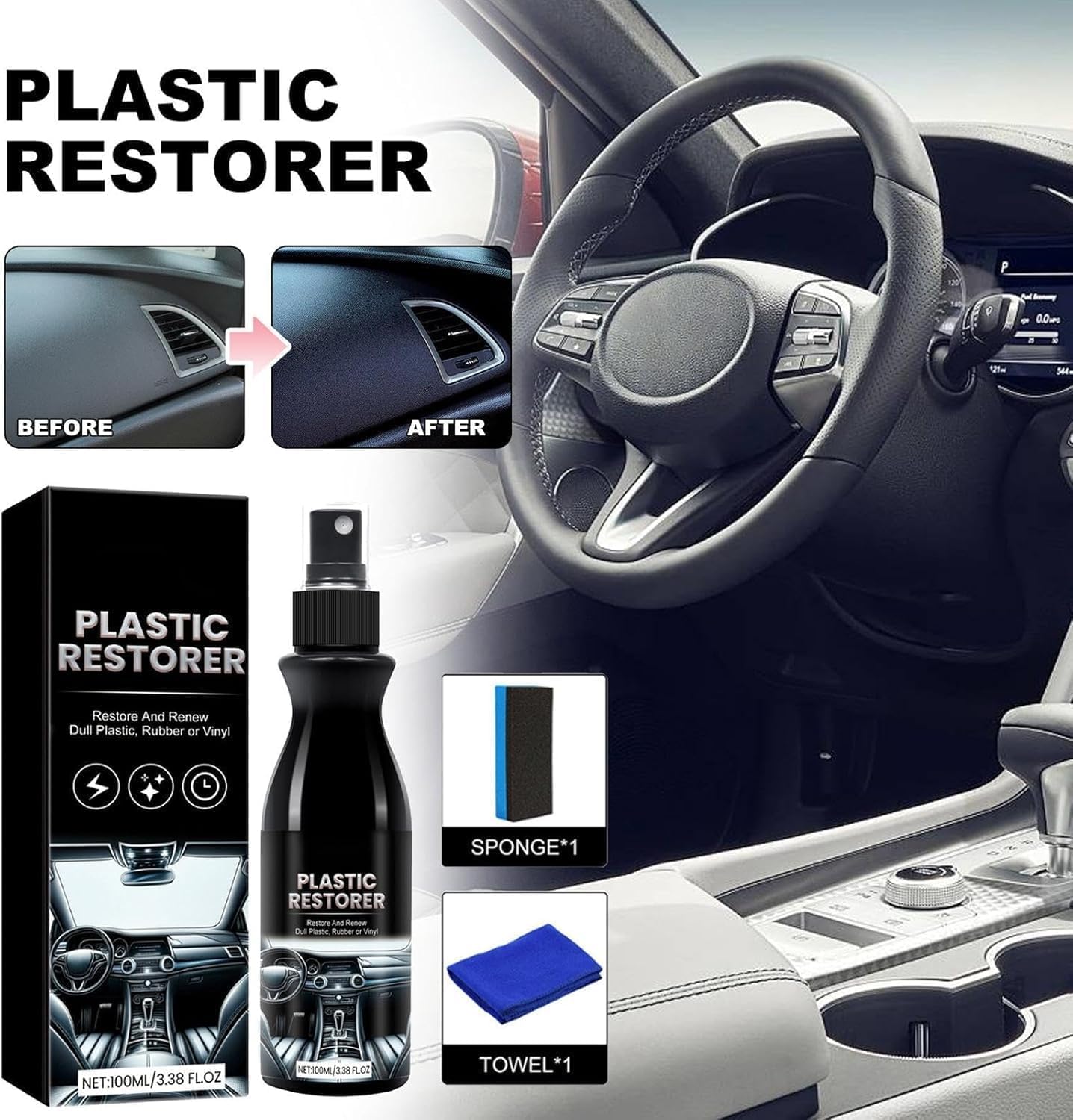 Plastic Restorer for Cars