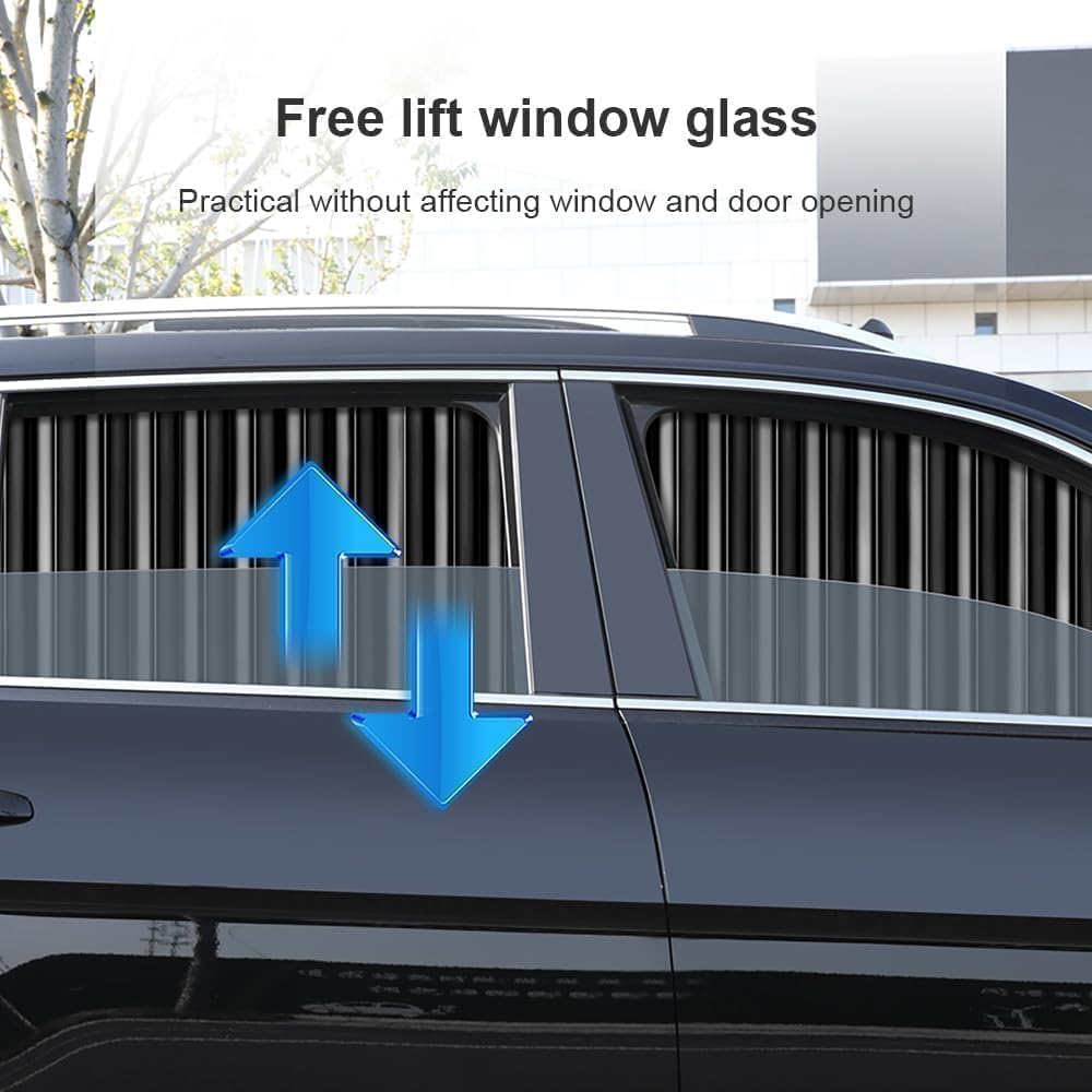4pcs Universal Fit Magnetic Car Side Window Curtains