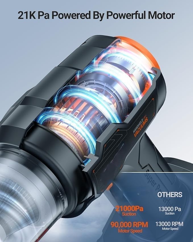 POWERFUL AIR DUSTER AND VACUUM CLEANER