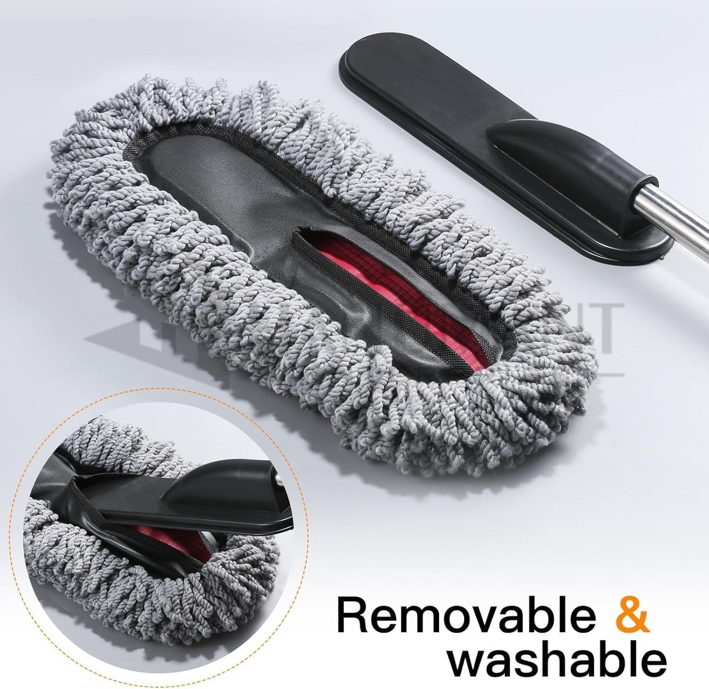 5 PCs Microfiber Car Duster with Long Handle Car Cleaning Brush Exteriror and Interiror Car Cleaning