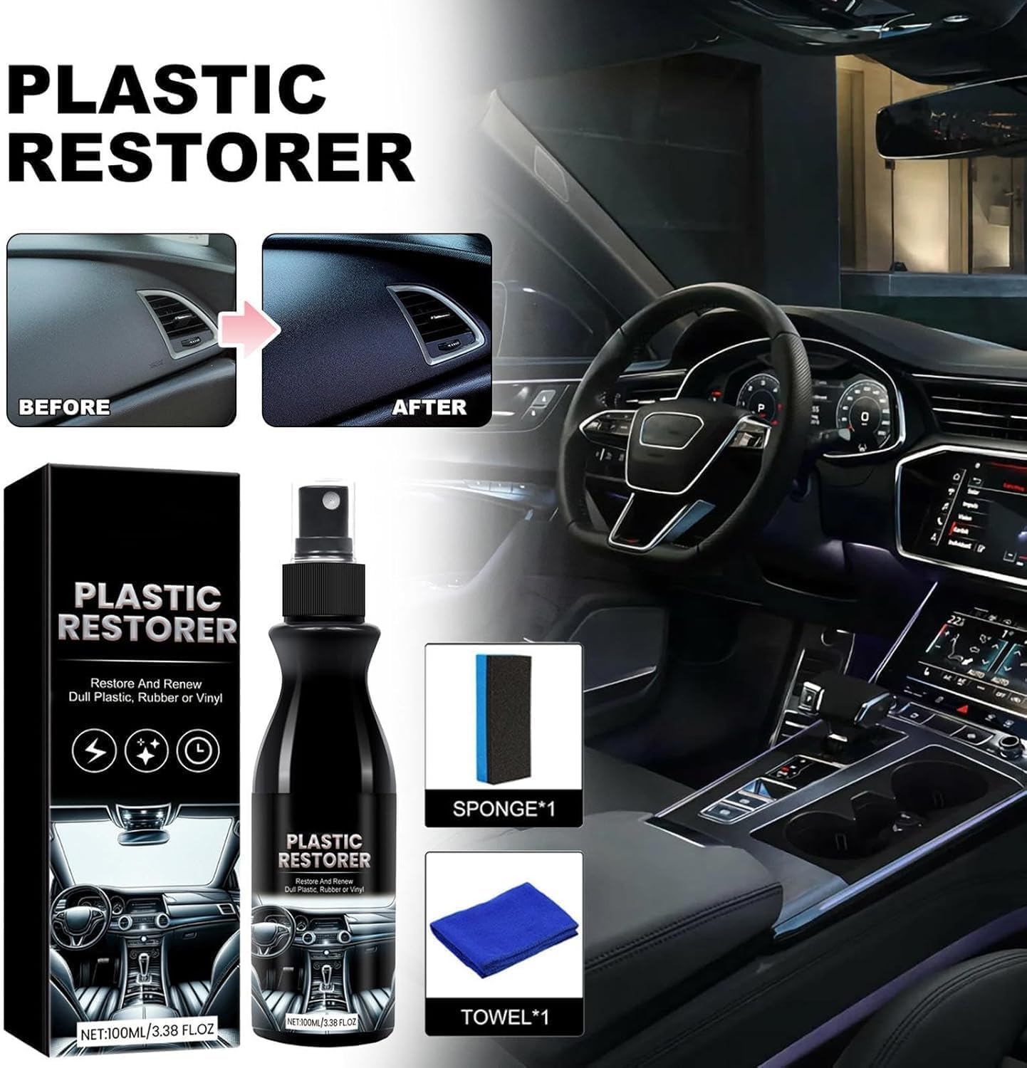 Plastic Restorer for Cars