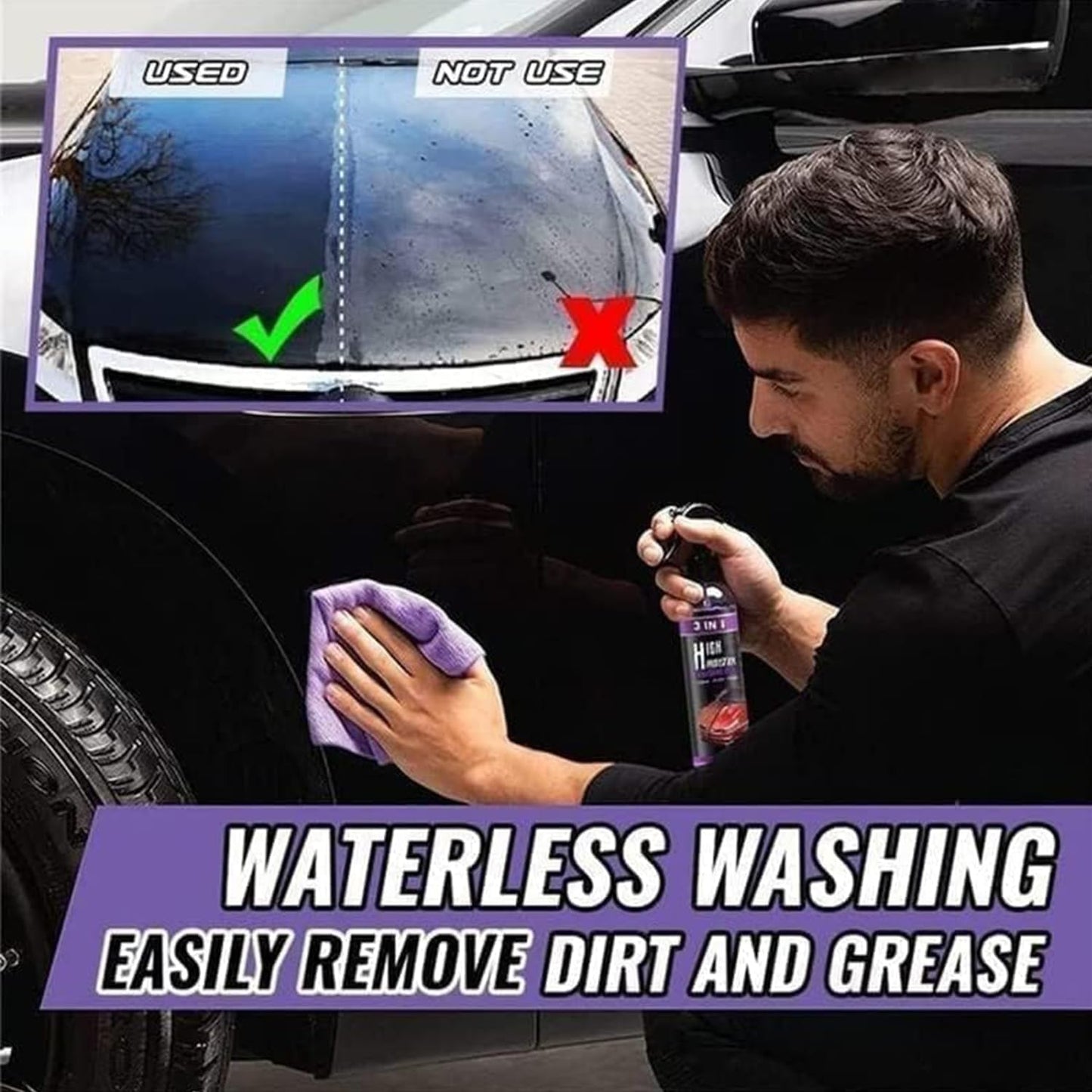 3 in 1 Quick Coating Spray, Scratch Repair, Fast Wax Polishing, 100 ML Ceramic Coating Hand Spray,