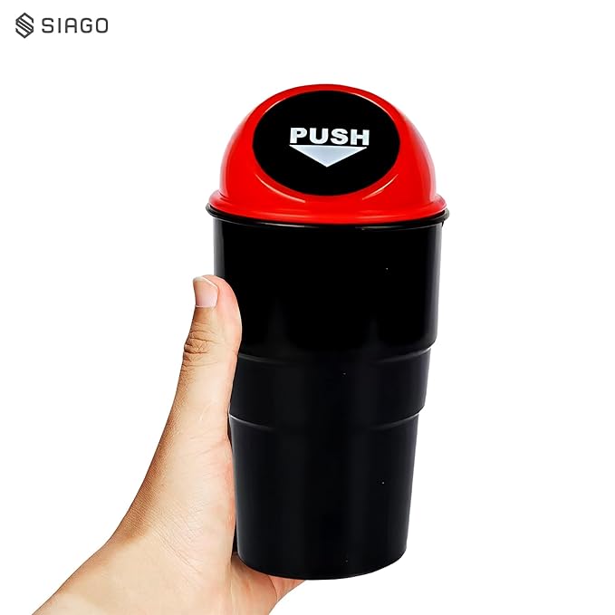 Mini Car Trash Can - Compact Silicon Dustbin for Cars (Plastic)