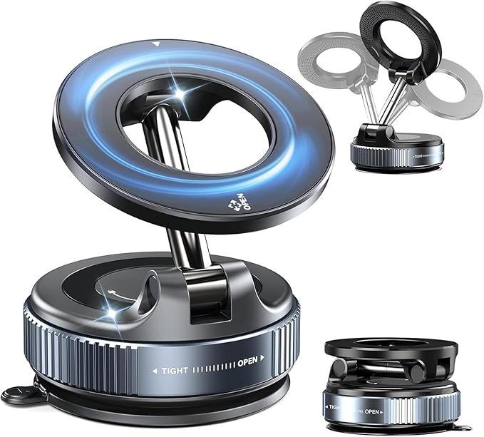 360° Vaccum Magnetic Phones Holder, Magnetic Car Phone Mount