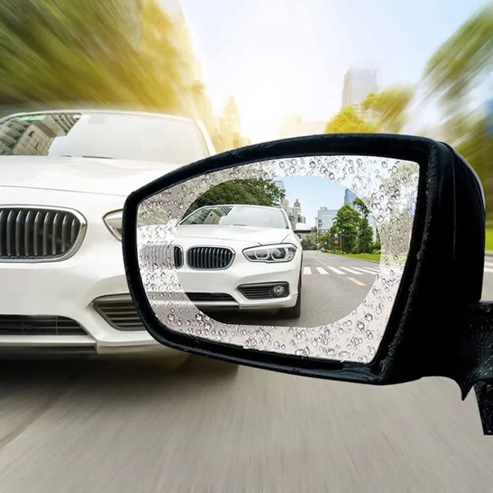 Car Rearview Mirror Film Rainproof Waterproof Mirror Film Anti Fog(2pc)