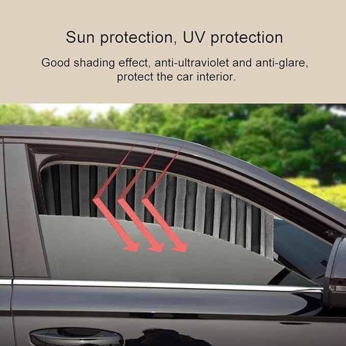 4pcs Universal Fit Magnetic Car Side Window Curtains