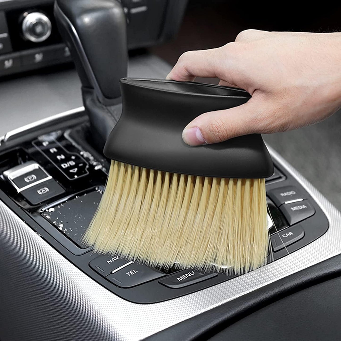 5 PCs Microfiber Car Duster with Long Handle Car Cleaning Brush Exteriror and Interiror Car Cleaning