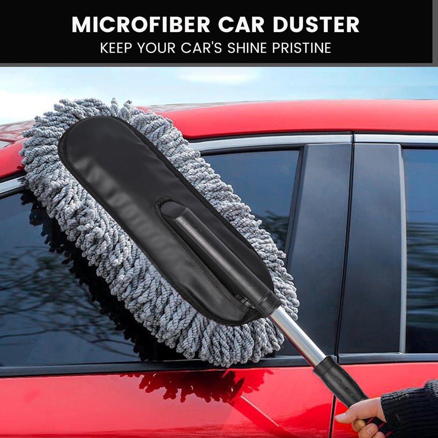 Car Duster, Extendable Long Handle Microfiber
