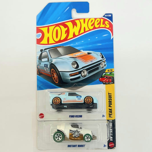 Imported hotweels 2026 - ford rs200/instant boost - 2 pc set