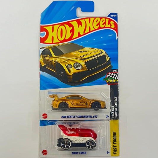 Imported hotweels 2026 - 2018 BENTLEY CONTINENTAL GT3 // SUSHI TUNER -2 pc set