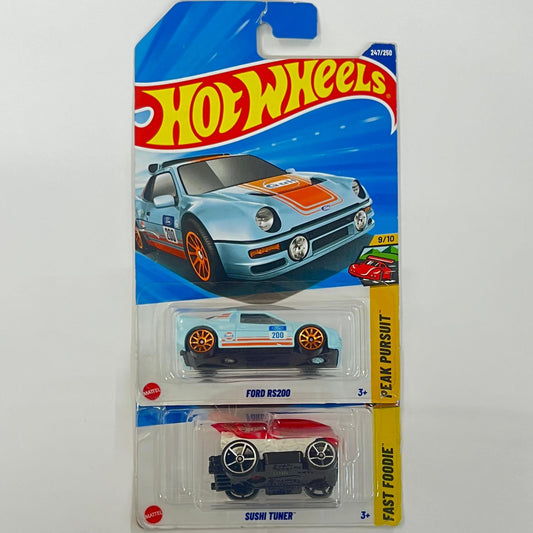 Imported hotweels 2026 - FORD RS200 // SUSHI TUNER - 2 pc set