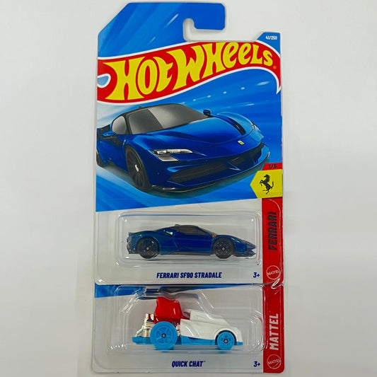 Imported hotweels 2026- FERRARI SF90 STRADALE // QUICK CHAT -2  pc set