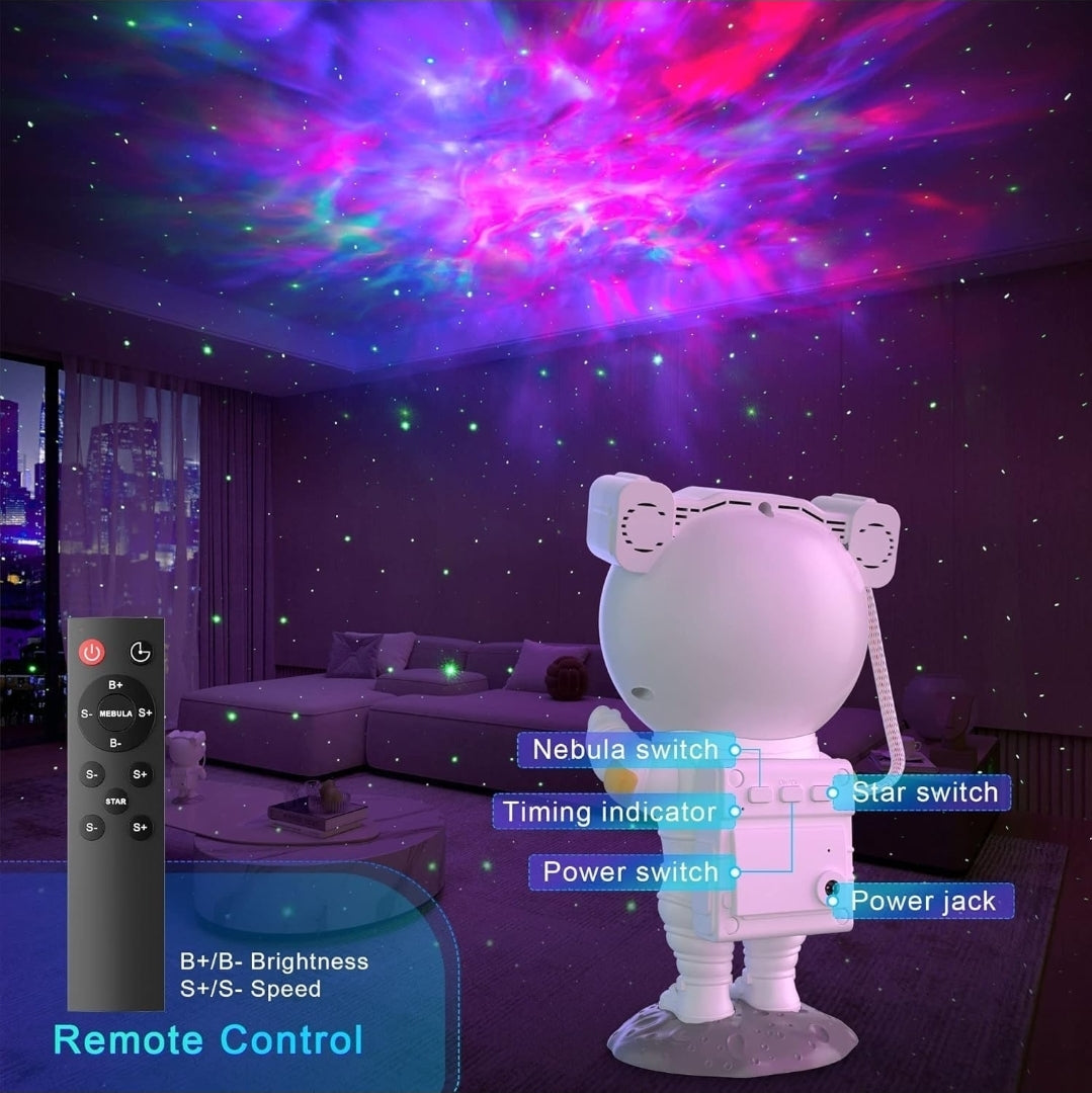 Robot Sky Space Stars Light Astronaut Galaxy Projector, Night Lamp, Kids, Projector, Remote Control
