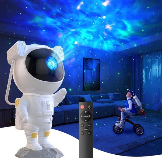 Robot Sky Space Stars Light Astronaut Galaxy Projector, Night Lamp, Kids, Projector, Remote Control