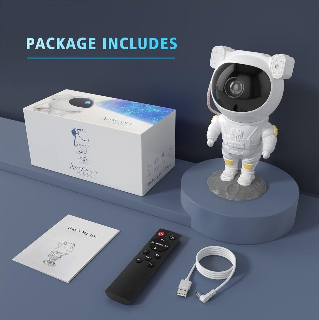 Robot Sky Space Stars Light Astronaut Galaxy Projector, Night Lamp, Kids, Projector, Remote Control