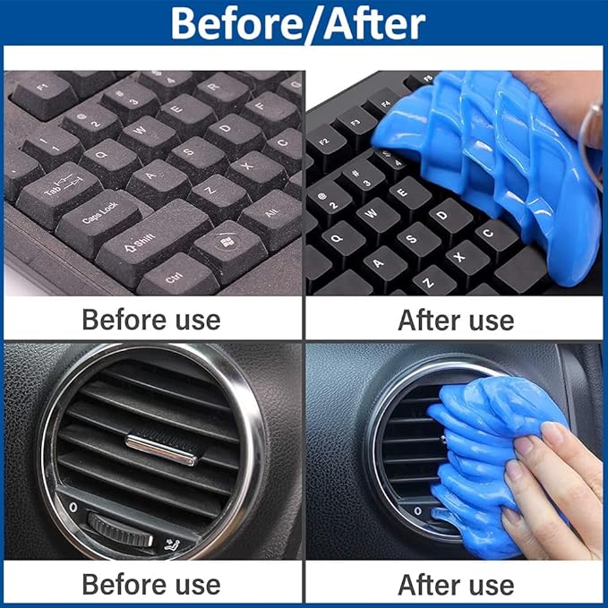 Reusable & Long-Lasting Cleaning Gel - Super Clean Magic Gel for car cleaning