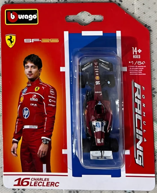 Bburago 1:64 Ferrari SF-25 #16 charles leclerc