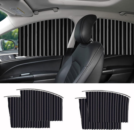 4pcs Universal Fit Magnetic Car Side Window Curtains