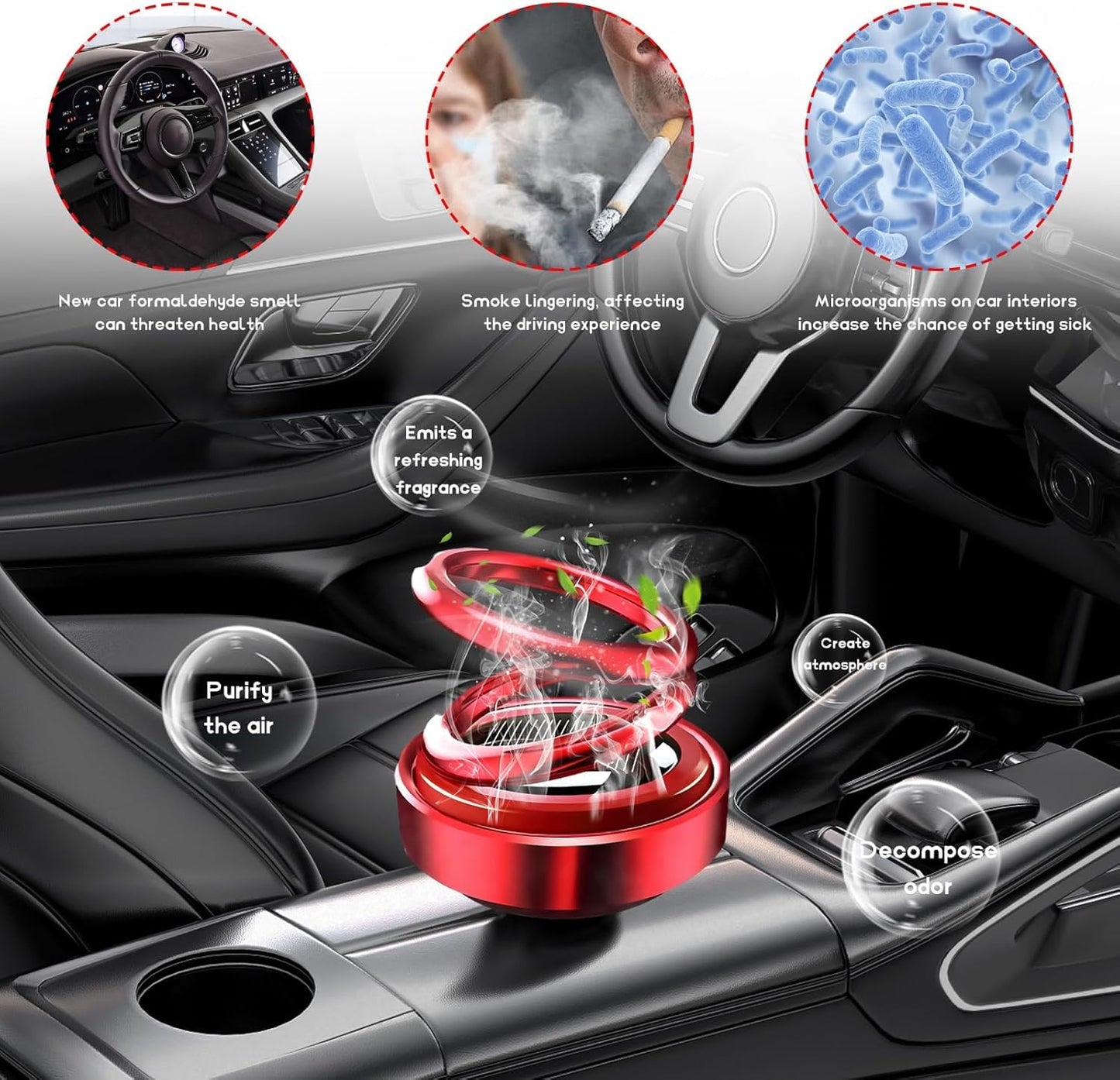 Solar power car aroma