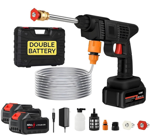 Pressure Washer Gun 48V 12000mAh ,High Pressure Water Gun for Car Wash and Bikes wash