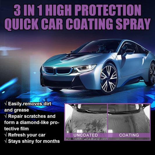 3 in 1 Quick Coating Spray, Scratch Repair, Fast Wax Polishing, 100 ML Ceramic Coating Hand Spray,