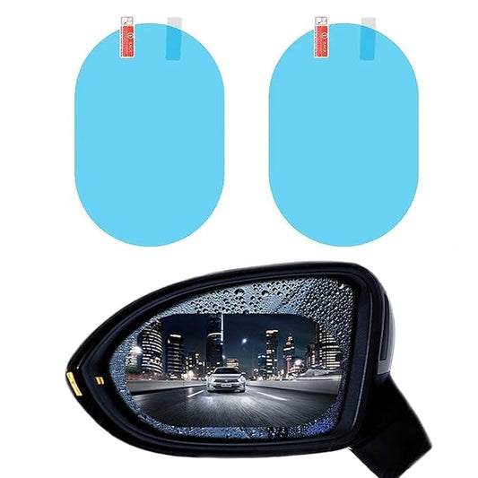 Car Rearview Mirror Film Rainproof Waterproof Mirror Film Anti Fog(2pc)