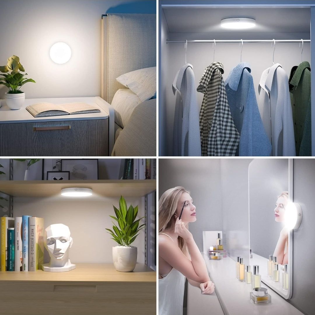 Round shape 8 led motion sensor light