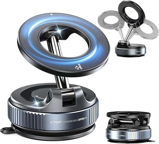 360° Vaccum Magnetic Phones Holder, Magnetic Car Phone Mount
