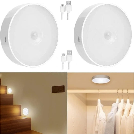 Round shape 8 led motion sensor light