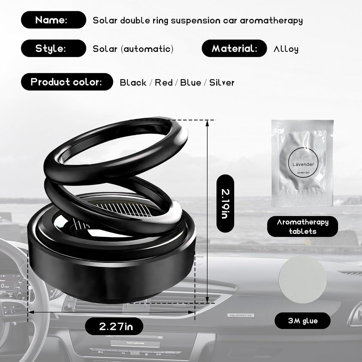 Solar power car aroma