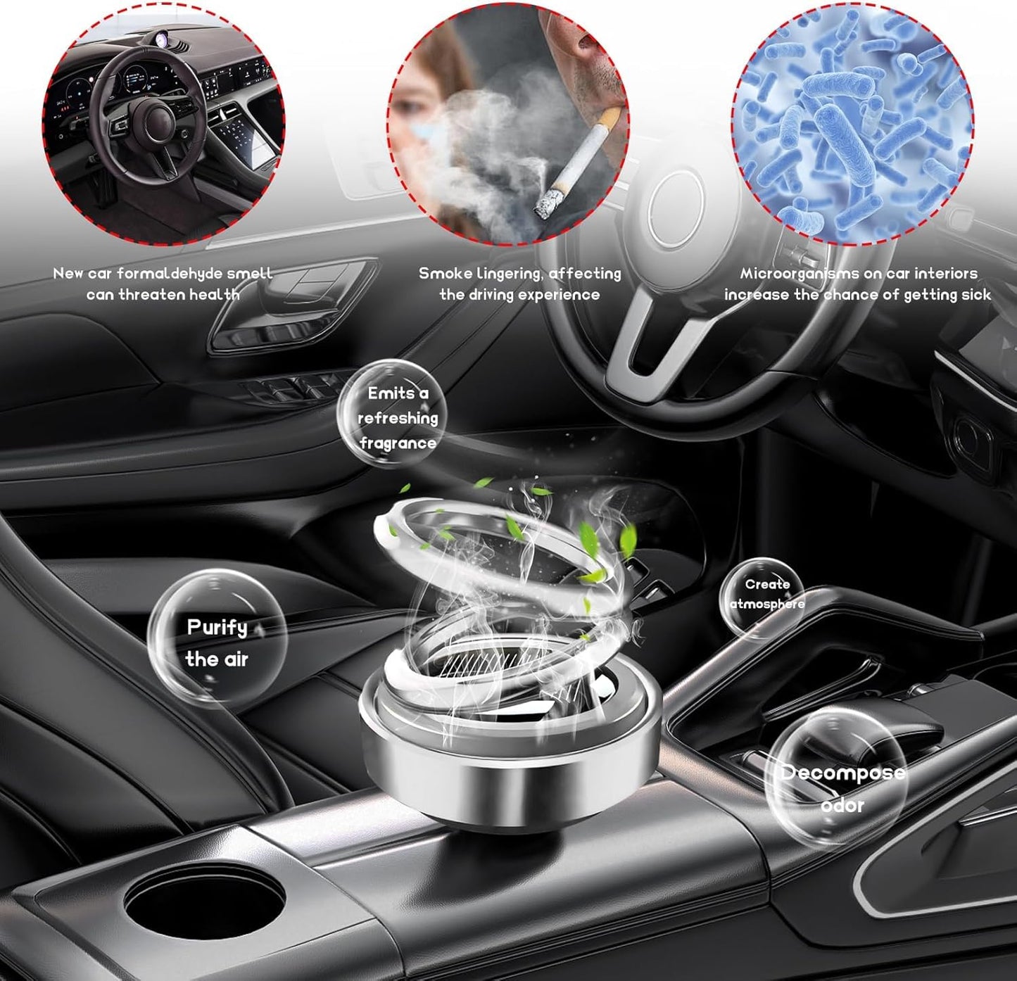 Solar power car aroma